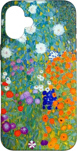 Vista 23 de Gustav Klimt Flower Garden Case for iPhone 16