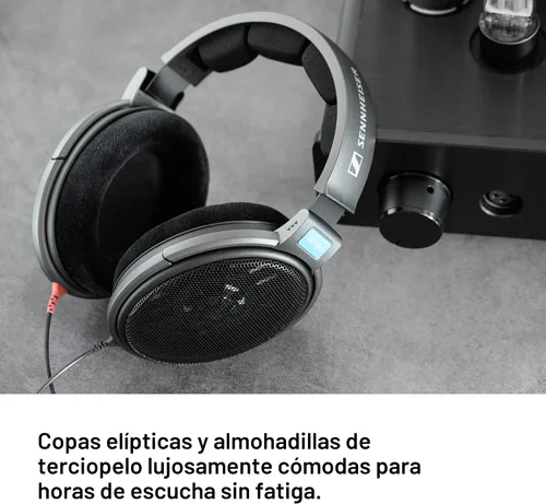 Vista 4 de Audífonos profesionales abiertos Sennheiser HD 600, Negro