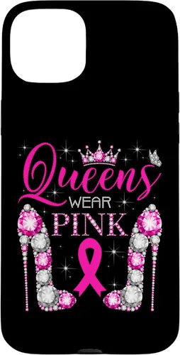 Vista 9 de iPhone 16 Queens Wear Rosa Concientización del Cáncer de Mama Estuche de Cinta Rosa