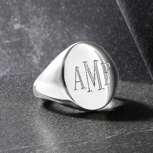 Vista 7 de Ross-Simons Anillo de plata de ley personalizado, Plata Esterlina, no conocido