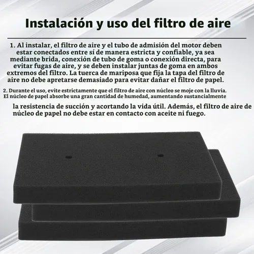 Vista 6 de Filtro de aire 11013-0020 HFA2505 compatible con Kawasaki Ninja 250R EX250 Ninja 300 EX300 EX300A EX300B 2008-2017