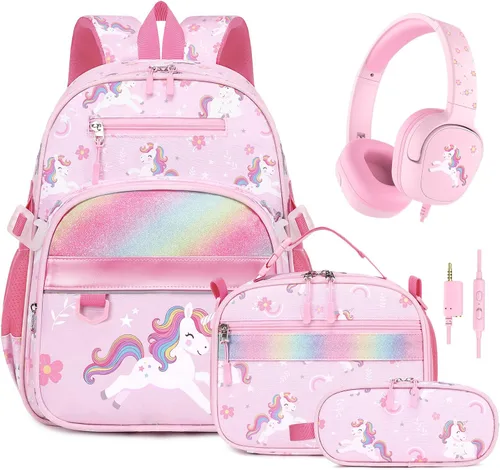 Vista 13 de Mochila para niños de 5 a 8 años, Mariposa, 15 pulgadas, Lindo