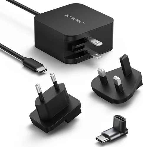 Vista 10 de JSAUX Cargador USB C de 45 W para Steam Deck/OLED, cable de 5 pies tipo C PD 3.0 de 45 vatios de carga rápida compatible con Steam Deck