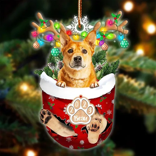Vista 83 de NAZENTI Adorno Navideño de Bolsillo Personalizado de Affenpinscher en la Nieve, Adorno de Forma Acrílica de Perro, Adorno de Navidad 2023, Adorno