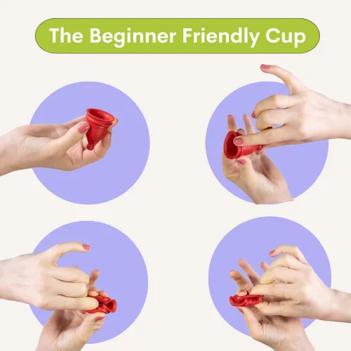 Vista 3 de Bfree - Taza menstrual reutilizable, sin fugas, tampón ecológico, producto alternativo de higiene femenina para adolescentes y mujeres
