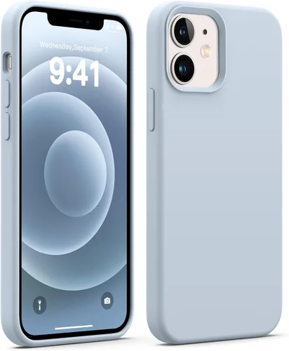 Vista 25 de JELE Funda a prueba de golpes diseñada para iPhone 11, funda de teléfono de silicona líquida con [forro de microfibra suave antiarañazos]