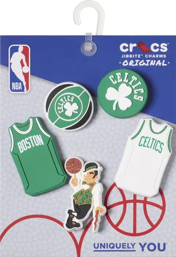 Vista 3 de Crocs Jibbitz - Dijes para zapatos, colección deportiva de equipos de baloncesto de la NBA