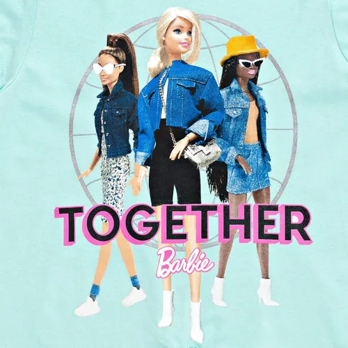 Vista 7 de Barbie Paquete de 3 camisetas para niñas de niños pequeños a grandes