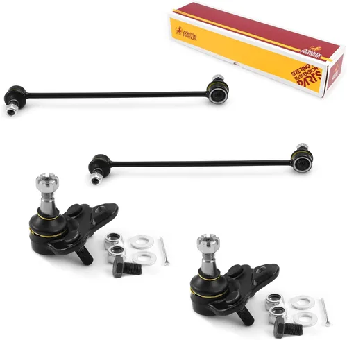 Vista 200 de Metrix Premium Chassis Parts - Juego de 4 piezas de articulación de rótula superior y barra estabilizadora delantera para Ford Ranger RWD 1998-2011