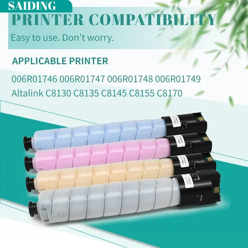 Vista 3 de Alta capacidad Xerox Altalink C8130 C8135 C8145 C8155 C8170 Cartucho de tóner de repuesto para 006R01746 Negro 006R01747 Cyan 006R01748 Magenta