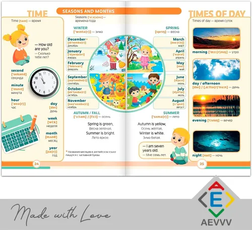 Vista 3 de First 500 Words Book - Flash Cards - Picture Dictionary Inglés Ruso - Juegos de Aprendizaje y Enseñanza