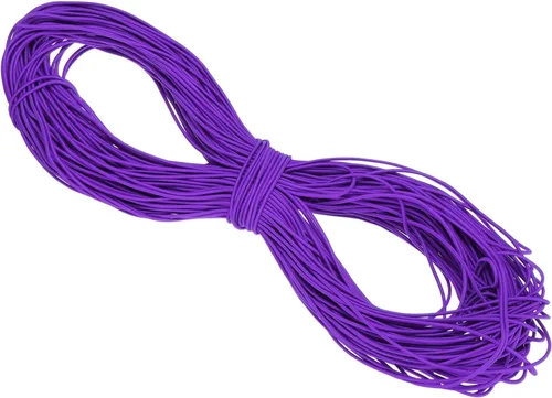 Vista 22 de PATIKIL Cuerda elástica elástica de 109 yardas (328.1 ft), cuerda elástica pesada de 0.059 in, albaricoque para manualidades, correas de gancho