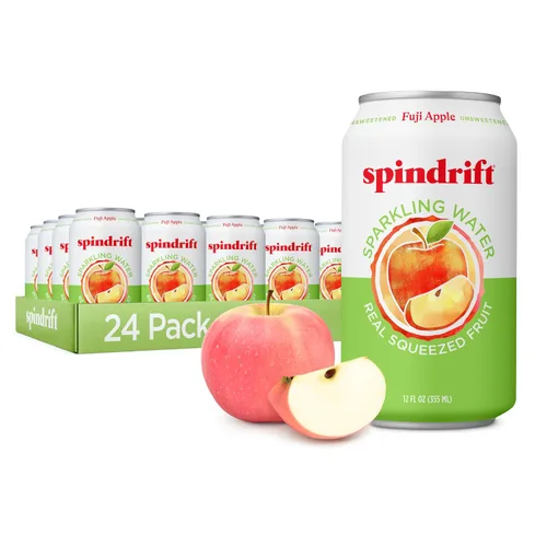 Vista 23 de Spindrift Agua con gas, sabor a bayas Belli, hecha con fruta exprimida real, latas de 12 onzas líquidas, paquete de 24 (solo 13 calorías por lata)