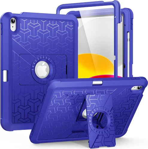 Vista 19 de MoKo Funda para iPad (A16) de 11ª/10ª generación 2025/2022, resistente a prueba de golpes, doble capa protectora de cuerpo completo, protector