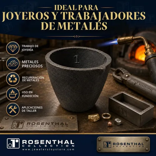 Vista 6 de Crisoles de grafito de arcilla #2.2-4.4 lbs Premium Black Foundry Cup Horno Antorcha Fundición Fundición Refinación para oro. También ideal