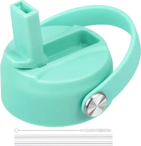Vista 29 de FLORAPELL Tapa de popote para botellas de agua de boca ancha Hydro Flask, tapas superiores con popote compatible con Hydro Flask de 32 y 40 onzas