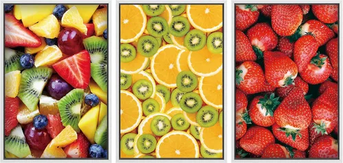 Vista 132 de wall26 Lienzo enmarcado para pared, juego de arte de hierbas, verduras y condimentos en madera, alimentos, fotografía cultural, realismo, paisaje