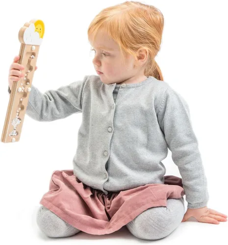 Vista 4 de Tender Leaf Toys - Rainmaker - Juguete portátil para hacer sonido de lluvia, instrumentos musicales de educación temprana para bebés y niños