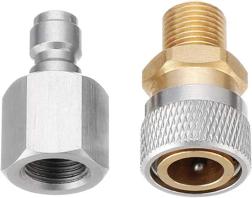 Vista 3 de Conector BSPP de 1/8 a 0.315 in Plug Fill Nipple Foster Set de desconexión