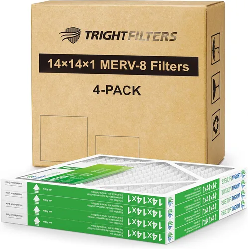 Vista 15 de TRIGHTFILTERS 12x12x1 Filtro de aire 4 paquete, MERV 8 Filtros de aire plisados de defensa contra el polvo de reemplazo para aire acondicionado HVAC