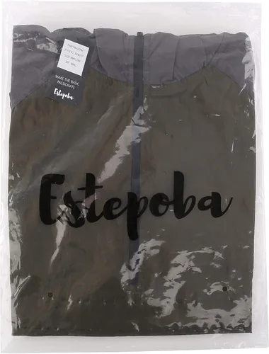Vista 4 de Estepoba Chaqueta impermeable ligera con cremallera para hombre, rompevientos Anorak