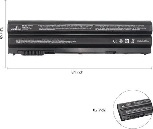 Vista 3 de Batería N3X1D de 11.1 V 65 Wh, compatible con Dell Latitude E6540 E6440 E5530 E5430 E6520 E6420 Precision M2800 Series 6cell Notebook 8858X T54FJ