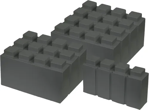 Vista 76 de EverBlock Paquete modular de plástico de tamaño natural de 3 x 3 pulgadas Bloques de construcción gigantes Fácil de conectar y reutilizar Uso