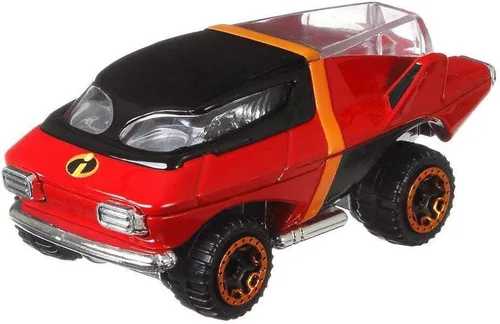 Vista 3 de Disney Hot Wheels Mr. Incredible - Coche de personajes, serie 6, escala 1:64