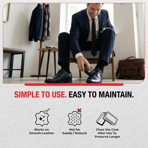 Vista 7 de JobSite – Esponja abrillantadora instantánea para botas y zapatos de cuero Express