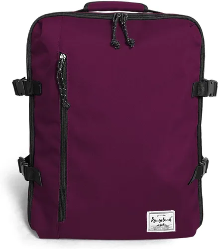 Vista 10 de Mochila de viaje ligera para senderismo, mochila para laptop, 17L de mano para artículos personales, bolsa de fin de semana, unisex, todo negro