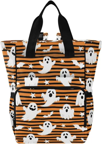 Vista 44 de Emelivor Bolsa de pañales con diseño de panal de abejas, con bolsillos aislados, bolsa organizadora de pañales para niños y niñas, unisex