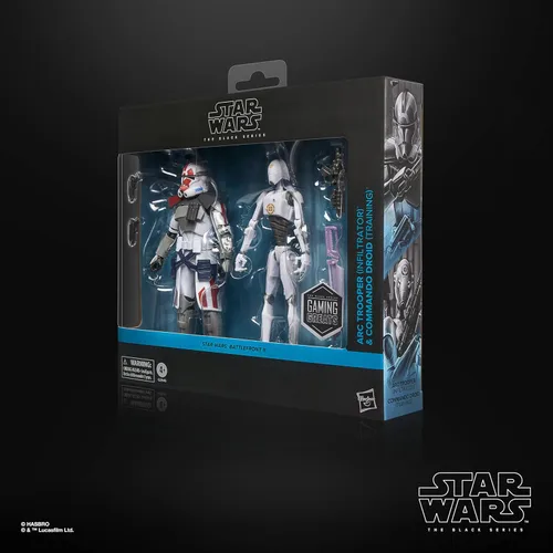 Vista 10 de STAR WARS The Black Series ARC Trooper (Infiltrator) y Commando Droid (entrenamiento), Battlefront II - Figuras de acción coleccionables prémium