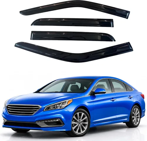Vista 189 de Visera de ventana IG para Ford Focus Sedán y Hatchback 2012-2018, Protector de ventana lateral para lluvia y viento estilo Mugen, extra duradero
