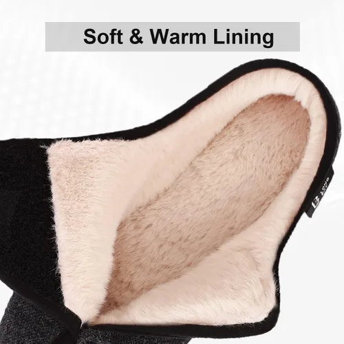Vista 3 de LongBay Women's Furry Memory Foam Diabetic Slippers Comfy Cozy Arthritis Edema House Shoes