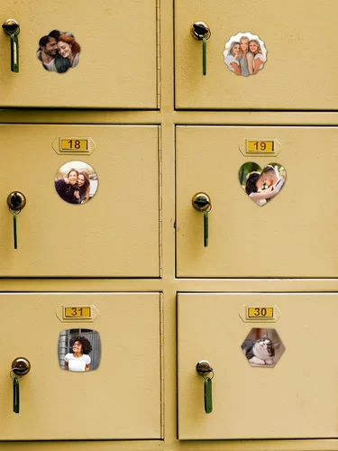 Vista 3 de GEHECRST Imanes de nevera con foto personalizada, imán para refrigerador, imagen colorida personalizada, imanes de pizarra blanca