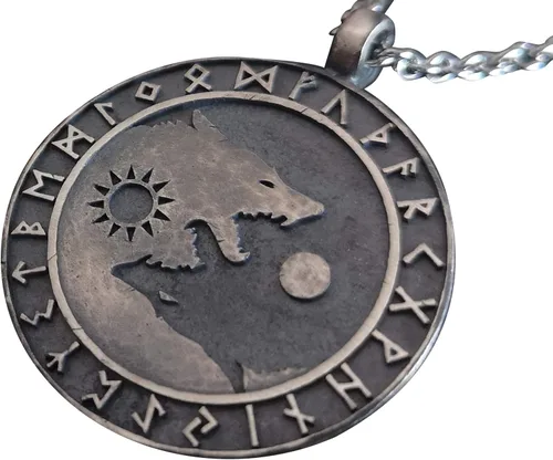Vista 35 de Collar Yin Yang para hombre, joyería colgante de alta calidad de aspecto antiguo, regalos de Yin Yang, joyería vikinga para hombres