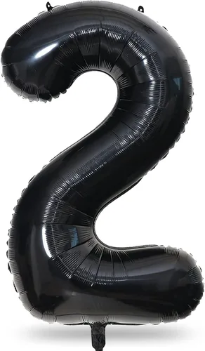 Vista 17 de Globo negro del número 0 para niñas y niños, 40 pulgadas, grande, número 0-9, de papel de aluminio, de Mylar para helio, juego de globos digitales