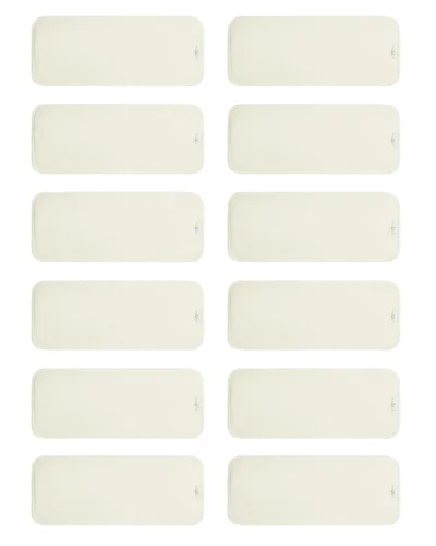 Vista 8 de babygoal Insertos de pañales de tela reutilizables, paquete de 12, absorbentes y transpirables, insertos de microfibra de 3 capas para pañales