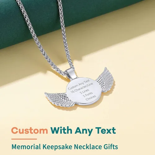 Vista 7 de Supcare - Collar con foto o etiqueta de perro para hombres, colgante de foto conmemorativo personalizado para mujeres y hombres