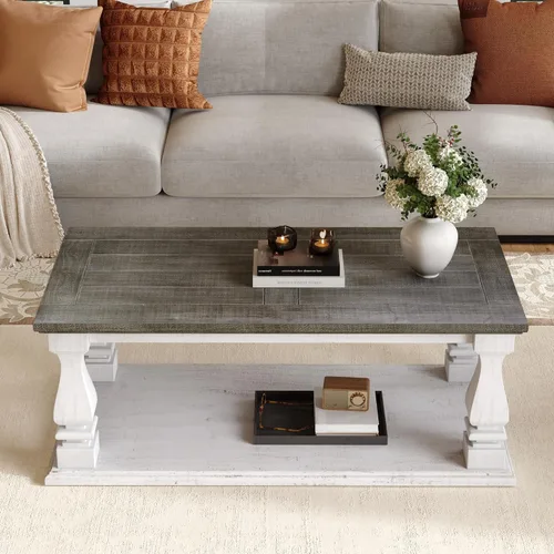 Vista 27 de WILLIAMSPACE 11.81" Square Wood Side Table for Living Room, No Assembly 11.81"*19.69"h-gray Textured
