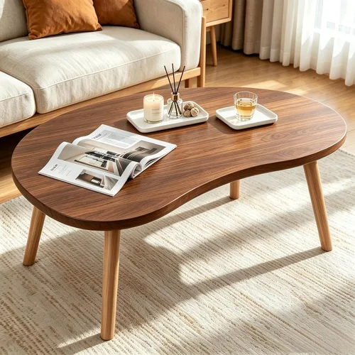 Vista 30 de Mesa de Centro, Mesas de Centro Pequeñas de 23.6", Mesas de Centro Redondas Negras para Sala de Estar, Mesa de Piso para Sentarse en el Suelo, Mesa