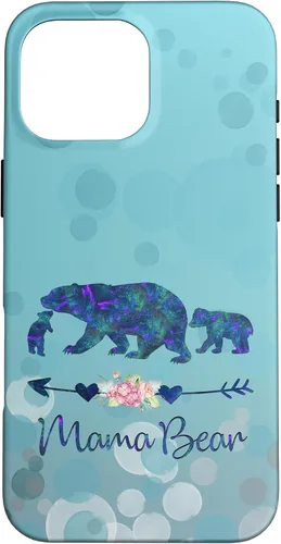 Vista 19 de iPhone 12 Pro Max - Carcasa para iPhone 12, diseño floral, color azul claro