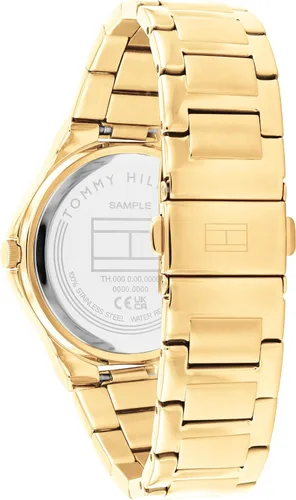 Vista 3 de Tommy Hilfiger Reloj de vestir para mujer Reloj de pulsera 3H brillante para ella Adornos de cristal femeninos Resistente al agua hasta 3 ATM98.4
