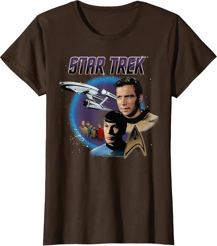 Vista 40 de Star Trek Original Series Vintage Enterprise T-Shirt Baby Blue