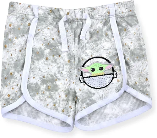 Vista 3 de Lucasfilm - Conjunto de 2 prendas cortas para bebé Yoda Lounge para niña, Rosado