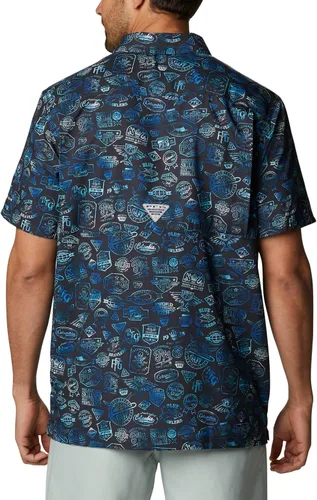 Vista 2 de PFG Super Slack Tide Camp - Camiseta para hombre, color gris