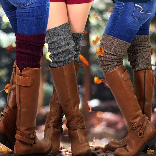 Vista 4 de TeeHee Knee Leg Warmers,Extra Long Thigh High Leg Warmers, Boot Cuffs for Women