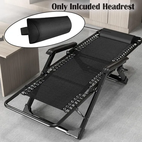 Vista 3 de Ostlttyn Almohada para la cabeza para silla de gravedad cero, silla reclinable, cojín grande de gravedad cero con banda elástica ajustable, almohada