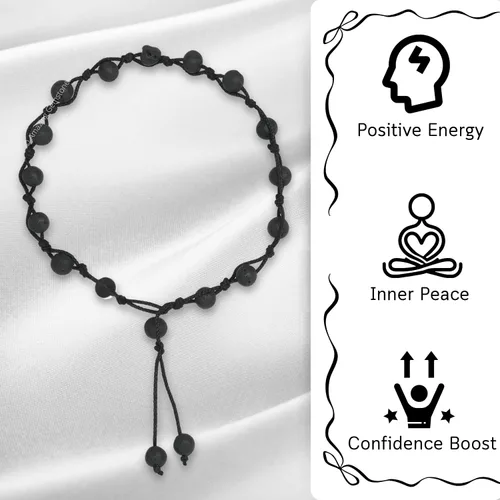 Vista 48 de Amazing Gemstone Crystal Anklet Ankle Bracelets for Women - Waterproof Beaded Healing Crystal Anklets, Plus Size Chakra Gemstone Bead Anklet