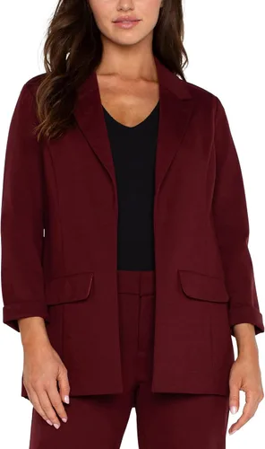 Vista 4 de Liverpool Boyfriend Blazer con dardos de princesa Azul cadete